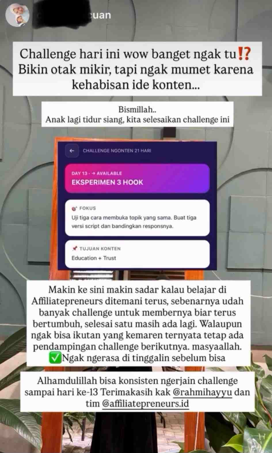 Testimoni FastTrack Ngonten 6